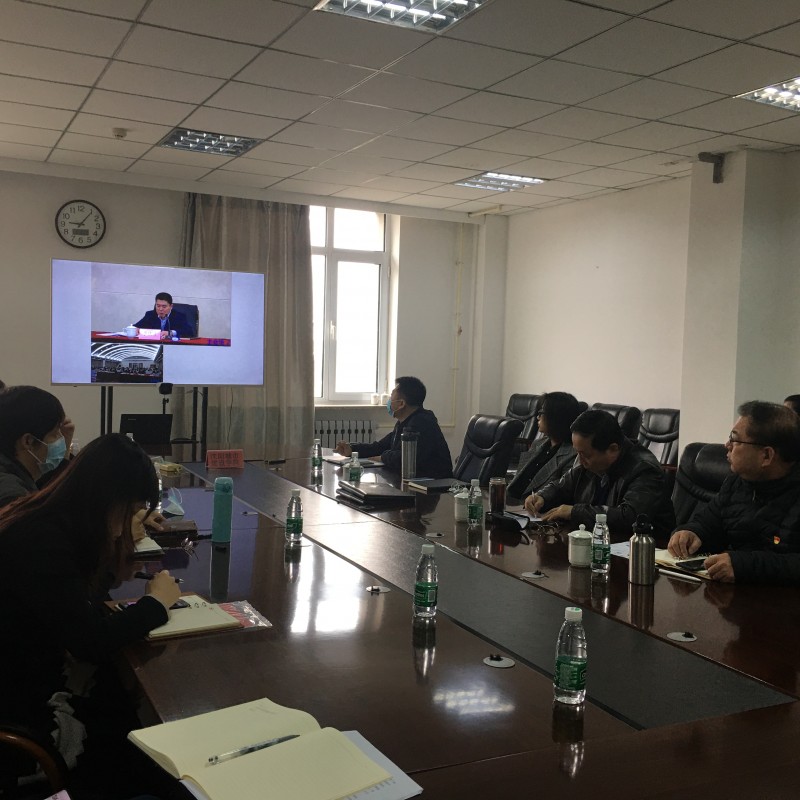 1、学校设立分会场观看学习全省高校党史学习教育动员大会会议